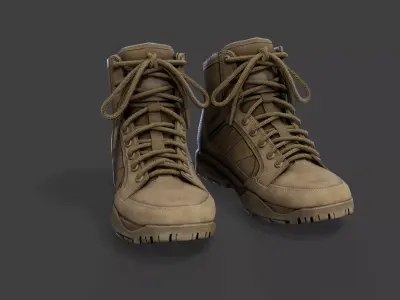 Tactical Boots  Low-poly 3D model
