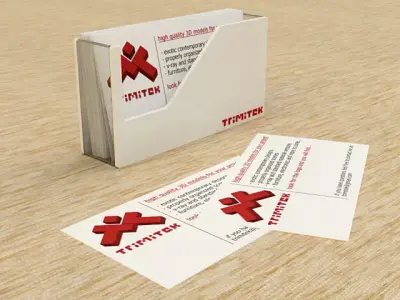 Business Card Holder Free low-poly 3D model