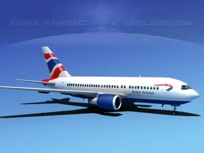 Boeing 767-200ER British Airways 1 3D model