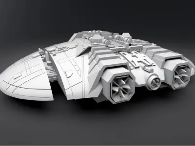 Cylon Raider 1978 Scale model 3D print model