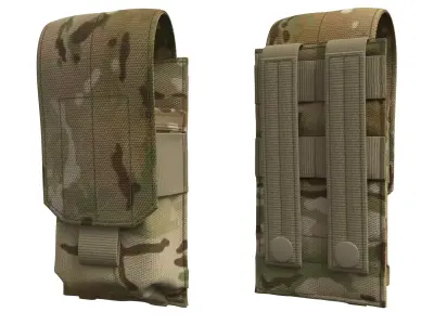 AR-AK Tactical Mag Pouch - Marvelous Designer 3D model