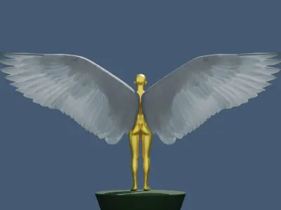 PBR Set of Wings Free low-poly 3D model