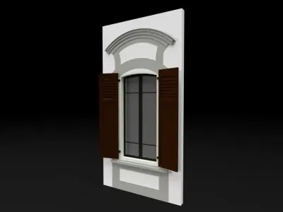 Classic 4 window 3D model
