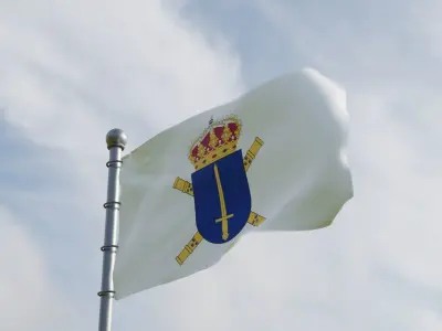 Animated Sweden Flags 3D model