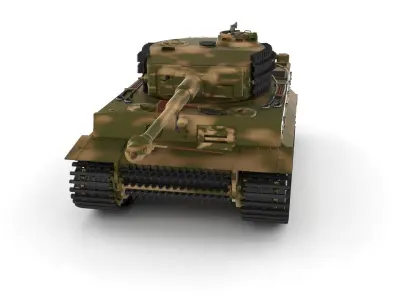 T34-85 Tiger Tank Late Pack 3D model
