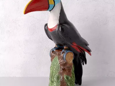 Bordallo Pinheiro Amazonia Toucan 3D model