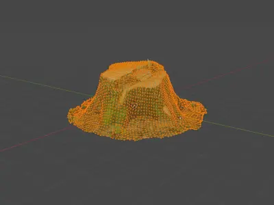 Forest Tree Stump 4K -Part 3- Free low-poly 3D model