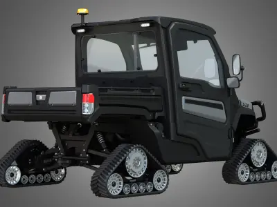 JD - XUV865M Crossover Utility Vehicle - with Tracks System 3D model