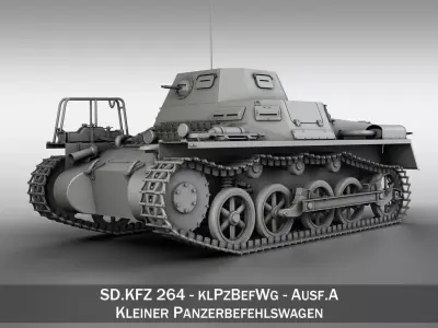 SDKFZ 265 - klPzBefWg - Ausf A  3D model