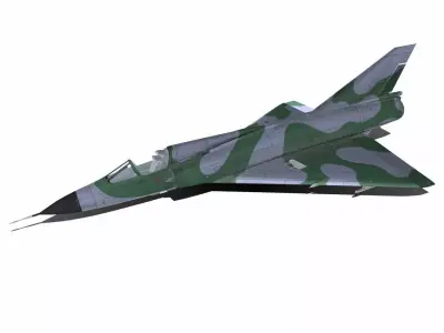 Dassault Mirage III Low-Poly Low-poly 3D model