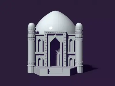 Mausoleum of Muslim Turkic peoples 3D print model