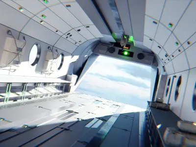 Aircraft Cabin 3D model