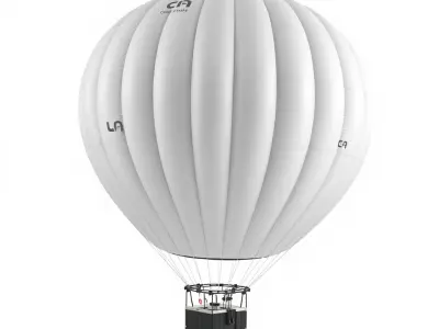 Modern High-Altitude Balloon 3D model pack Low-poly 3D model