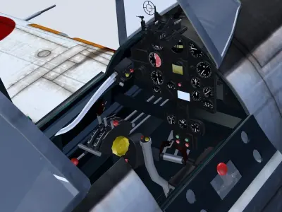 Nakajima Ki-44 shoki 3D model