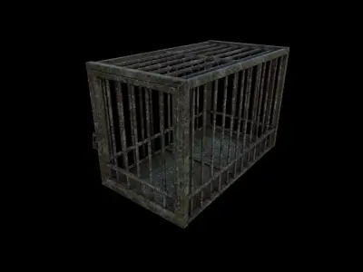 Cages Pack Low-poly 3D model