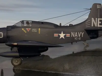 Douglas EA-1E or AD-5W Skyraider 3D model