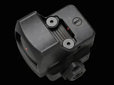 Trijicon RMR Automatic LED and 45 Degree Mount Low-poly 3D model