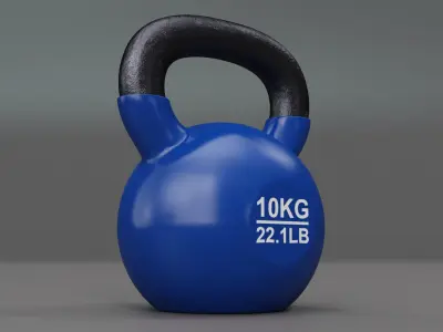 Kettlebell 10Kg Vinyl 3D model