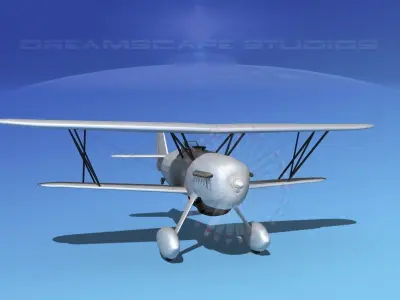 Curtiss P-6E Hawk V00 3D model