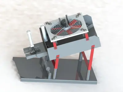 Strong wind removal machine 3D model