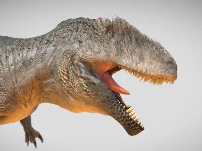 Giganotosaurus The Apex Hunter of Cretaceous South America Low-poly 3D model