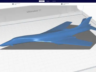 Rockwell B-1 Lancer Low-poly 3D model