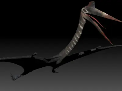 Dinosaur Quetzalcoatlus Giant Pterosaurs Sculpt Project 3D model