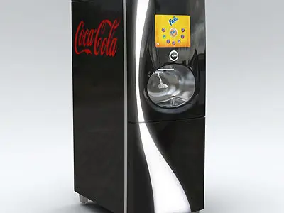 Coca Cola Freestyle Jet Fountain of the Future Vending Machine 3D model