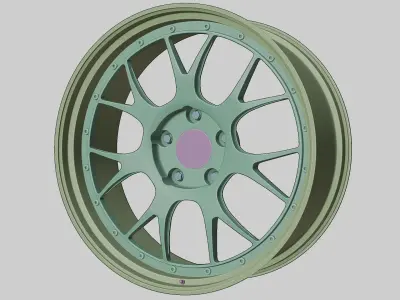 BBS LM-R Low-poly 3D model
