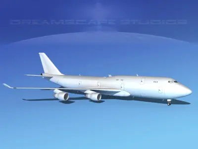 Boeing 747-8 Freighter Bare Metal 3D model