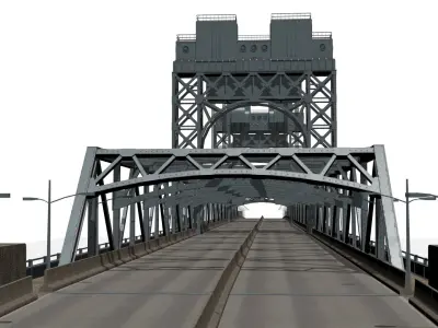 Robert F Kennedy Bridge Low-poly 3D model