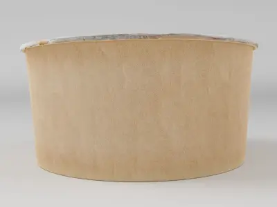 poke bowl lunch with tuna rice avocado mango seaweed  3D model