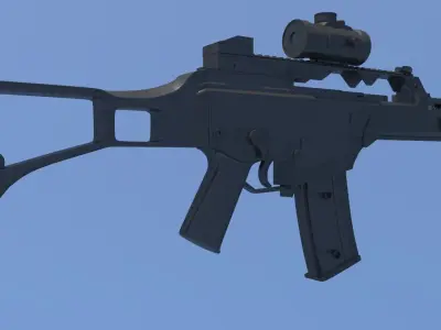 G36 Heckler and Koch Rifle Free 3D model