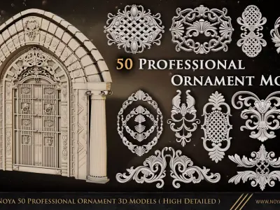 Noya 50 Professional Ornament 3d Models High Detailed Free low-poly 3D model