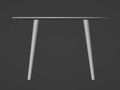 Simple round table Free 3D model
