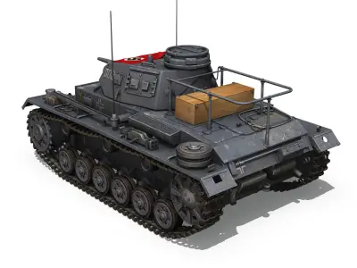PzBefWg III - Ausf F - 9 PzDiv 3D model