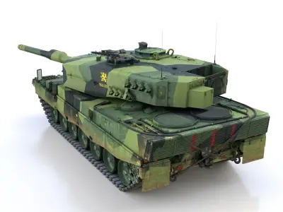 Stridsvagn 121 - Mek B10 - Swedish Army 3D model