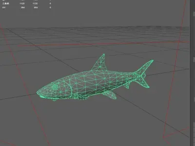 Bonefish Low-poly 3D model