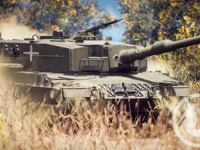 Leopard 2A4 Game 3D-Model Low-poly 3D model