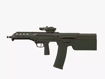 M16 gun Low-poly 3D model