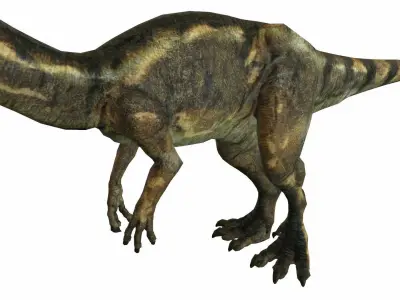 Dilophosaurus Low-poly 3D model