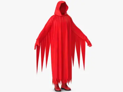 Hooded Costume 12 3D model