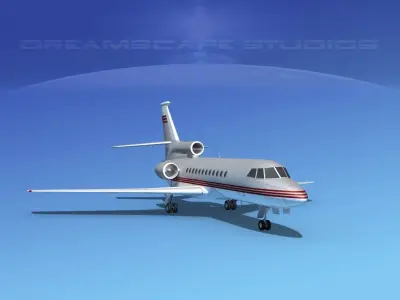 Dassault Falcon 900 V04 3D model