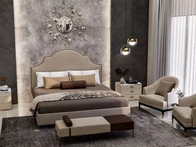 Bed Room Free 3D model order