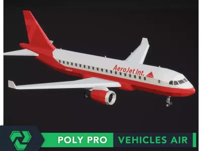 Poly Pro Vehicles Air Low-poly 3D model