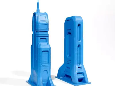 SCI-FI Buildings 2 3D print model