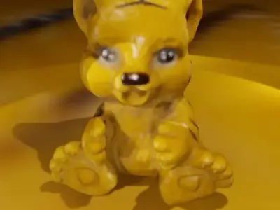 petit tigre avec texture Free 3D model