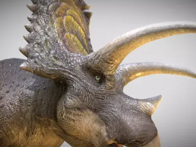 Pentaceratops V2 Low-poly 3D model