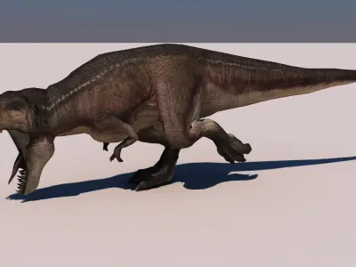 Realistic Tyranasaurus rex Low-poly 3D model