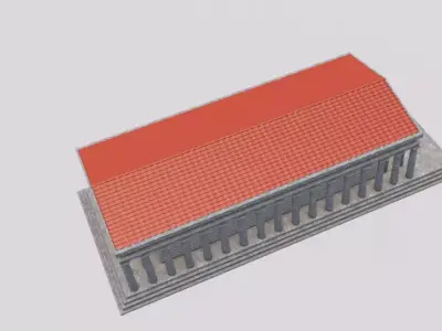 Parthenon Greek Temple 3D model